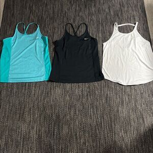 Nike dri-fit racerback tank tops